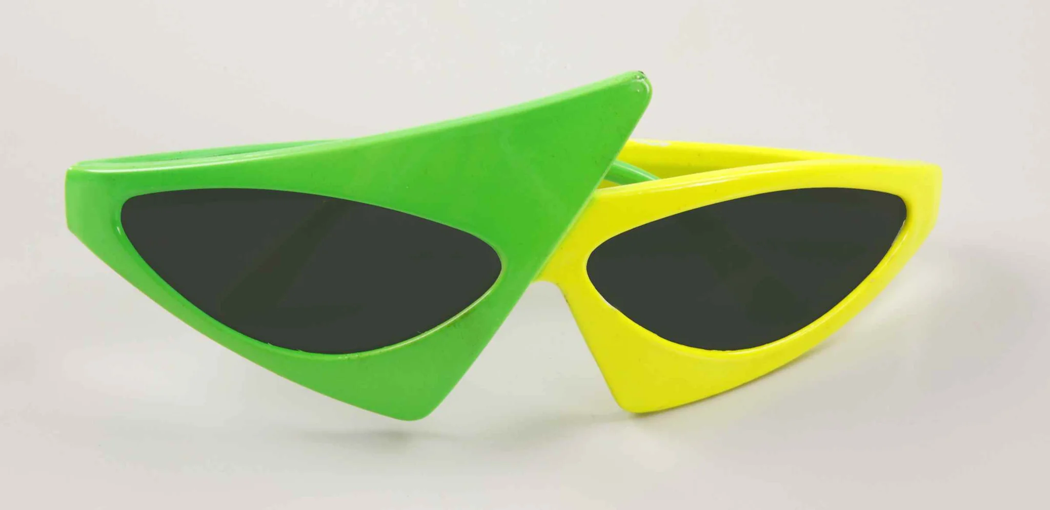 Neon Green/Yellow Eighties Sunglasses