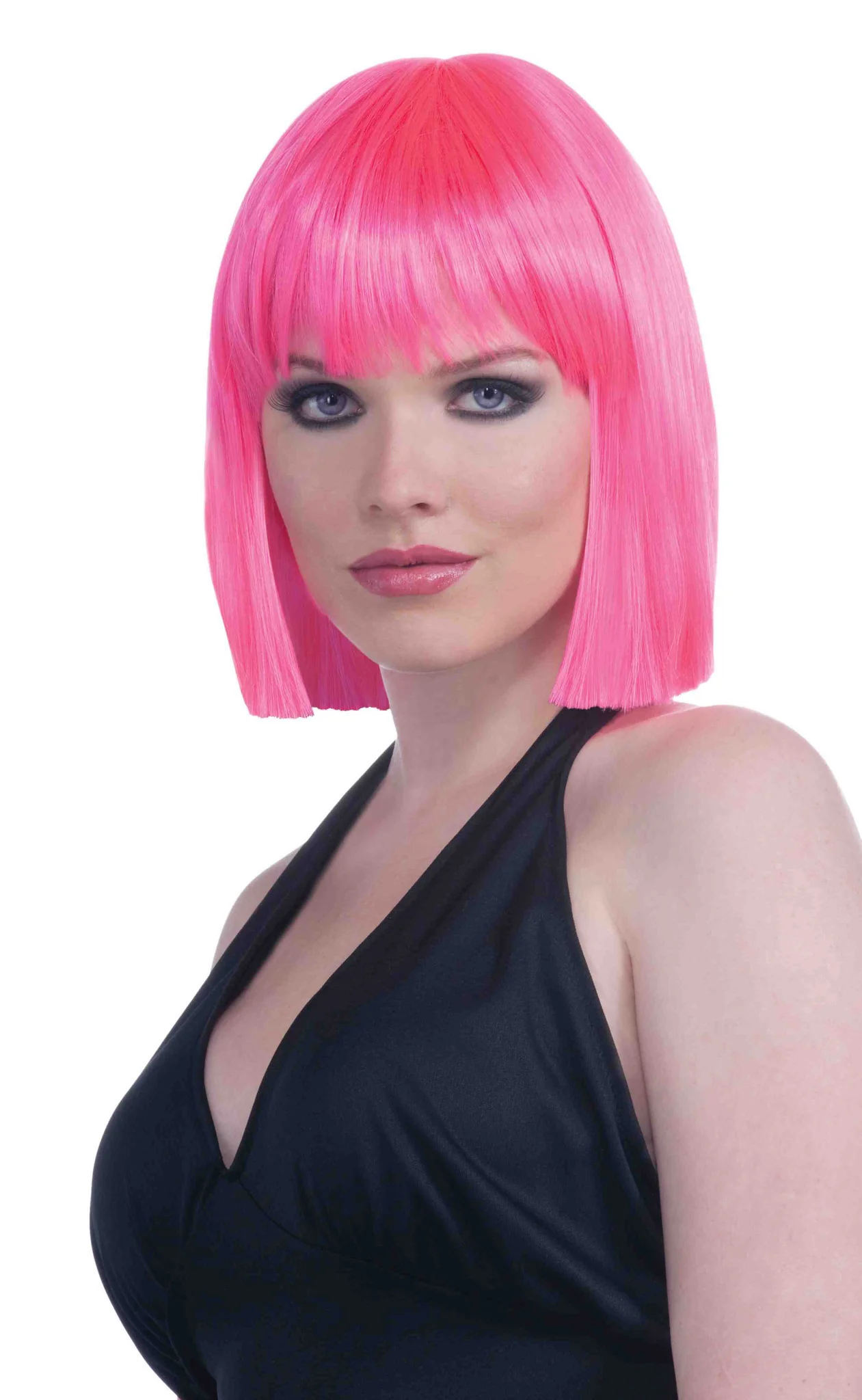 Neon Halloween Wig Pink Vibe Wig