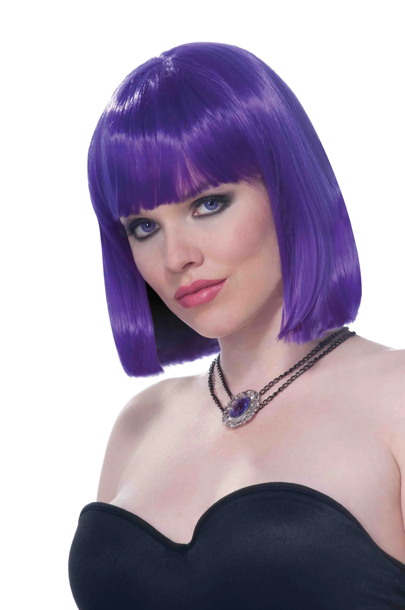 Neon Halloween Wig Purple Vibe Wig