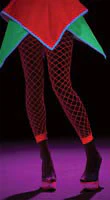 Neon Pink Fishnet Stockings