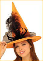 Orange Spider Witch Hat