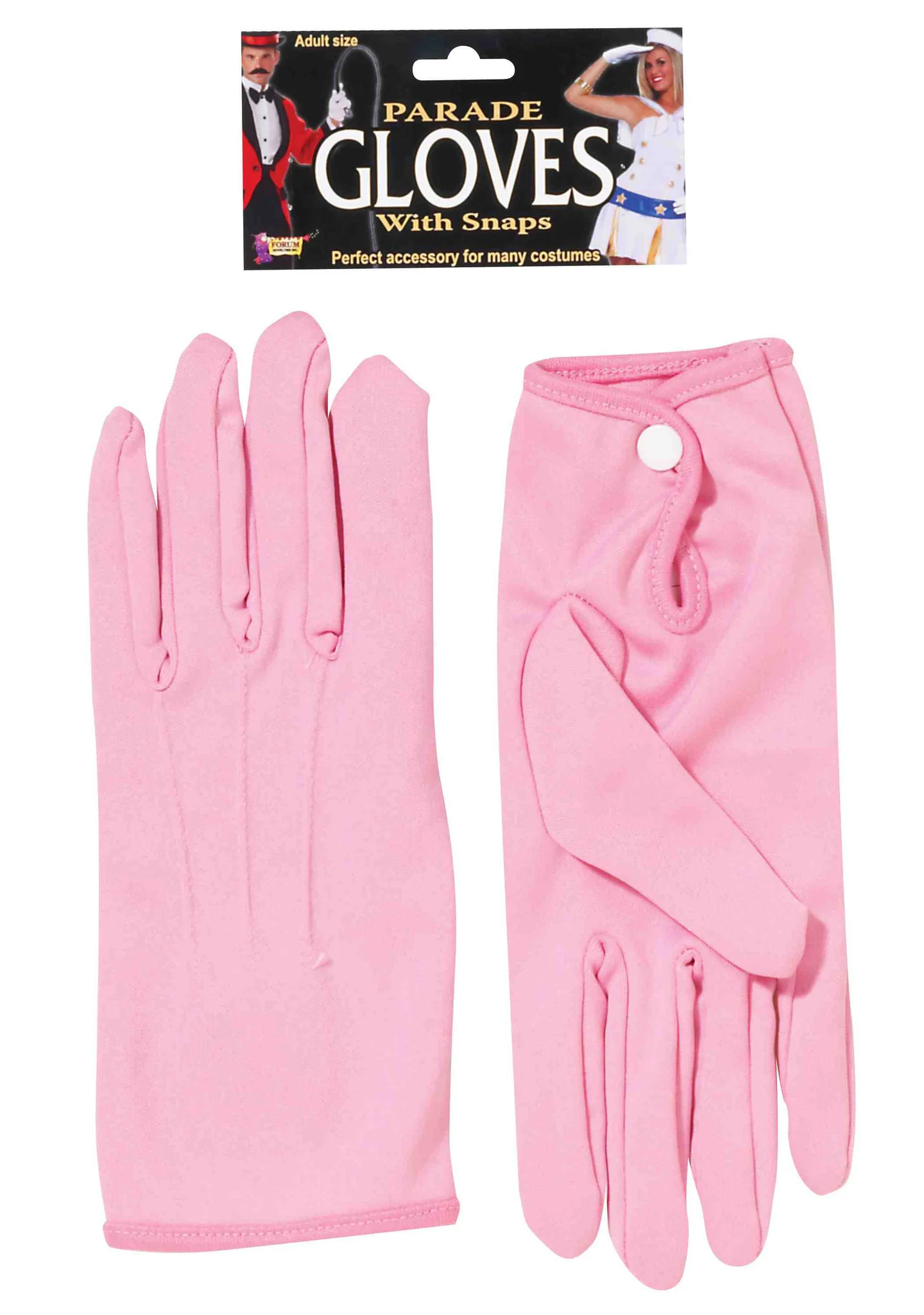 Parade Costume Gloves Short Pink