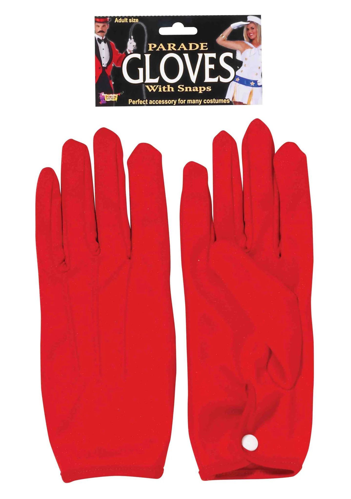 Parade Costume Gloves Short Red