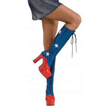 Patriotic Knee High Boots