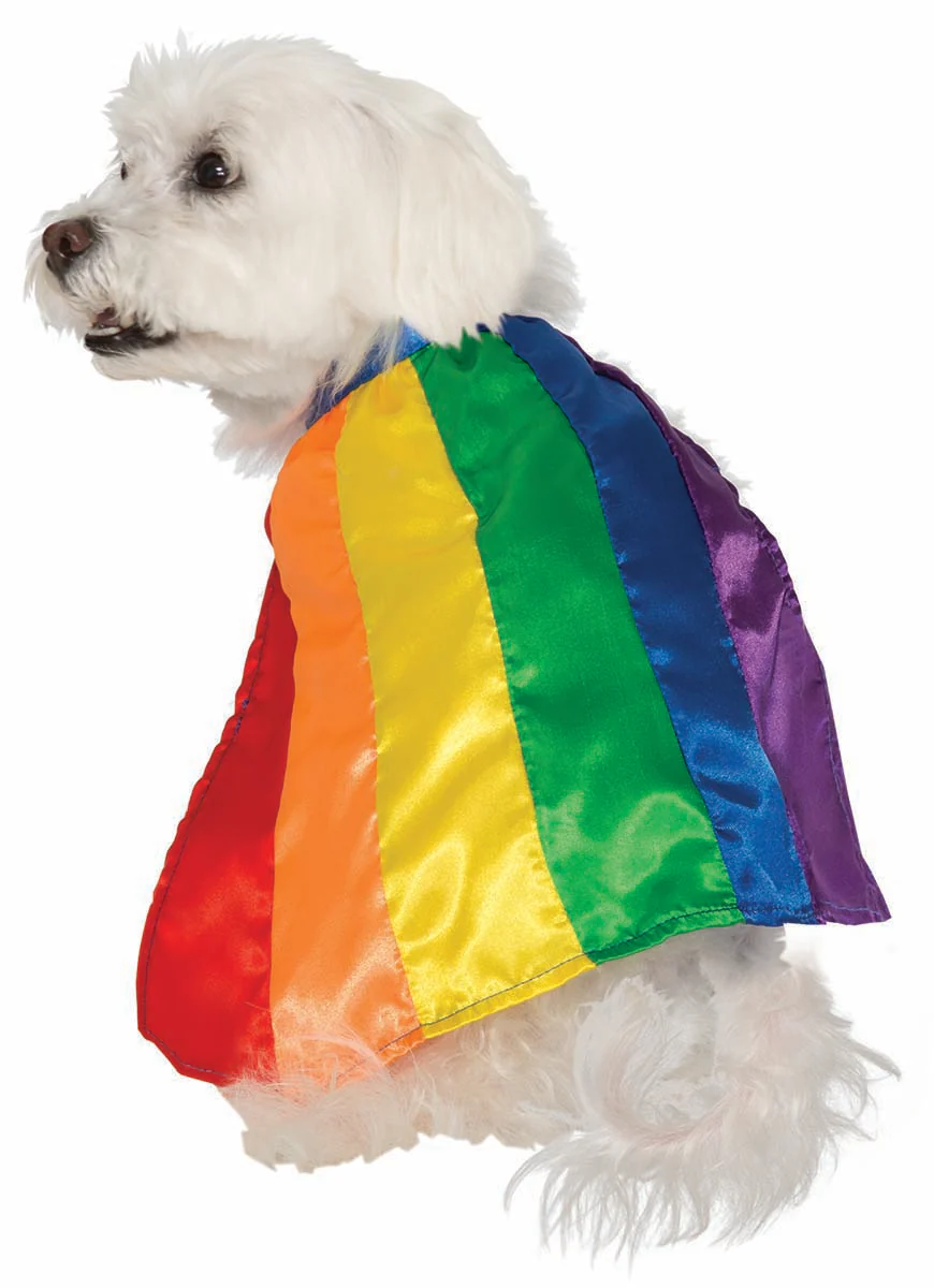 Pets Rainbow Cape Costume Accessory