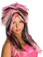 Pink & Black Attitude Wig