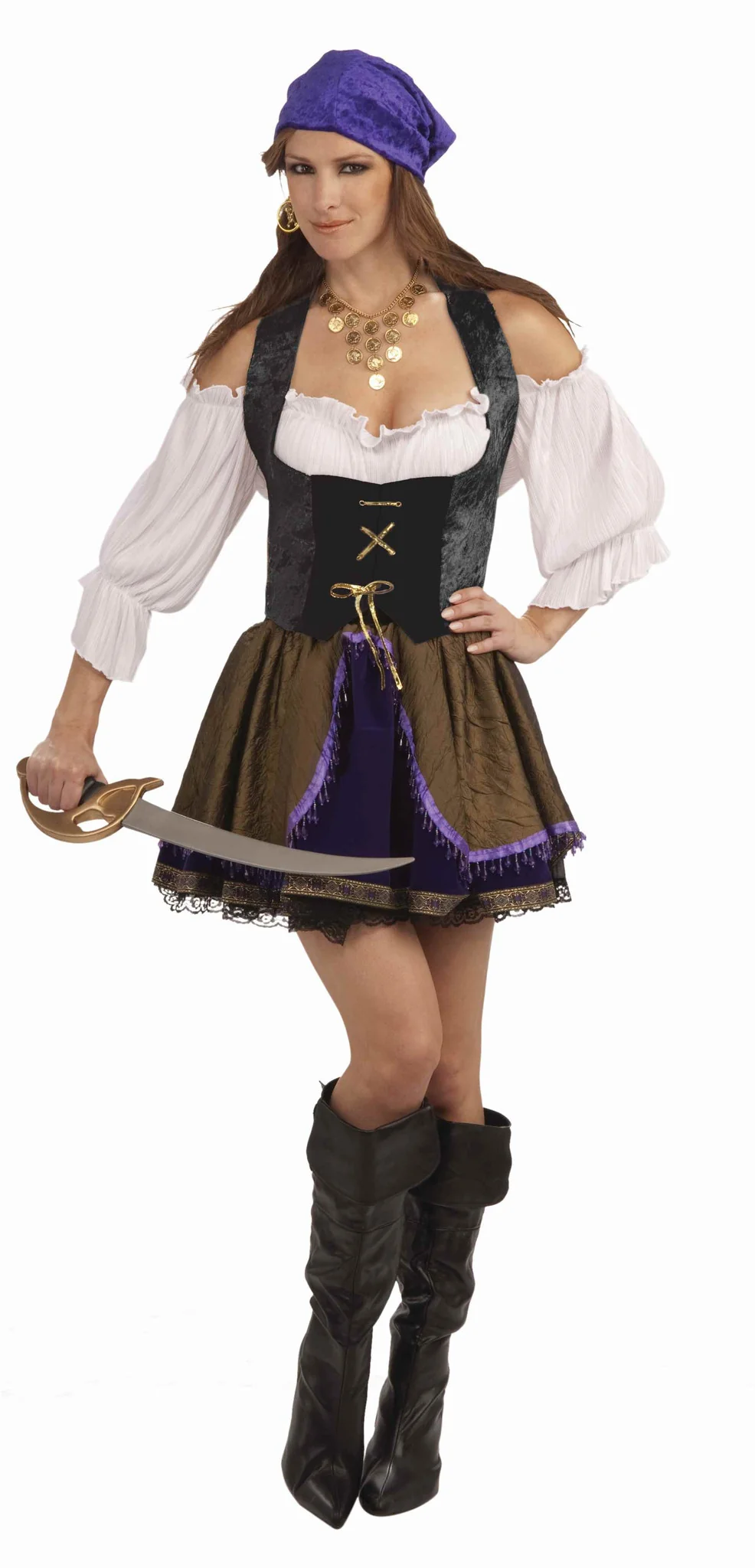 Pirate Corsets Pirate Woman Corset Top Black