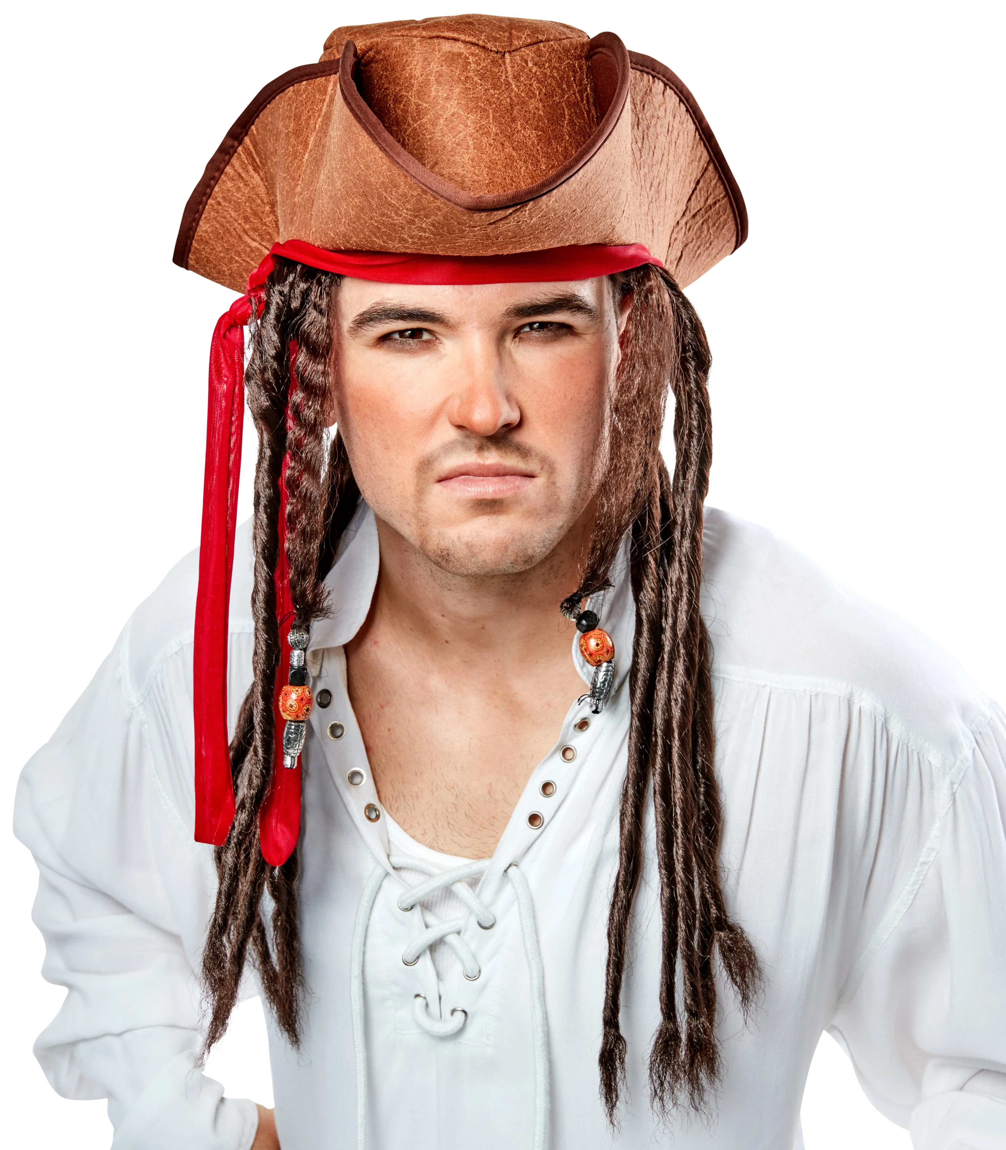 Pirate Hat with Dreads Costume Hat
