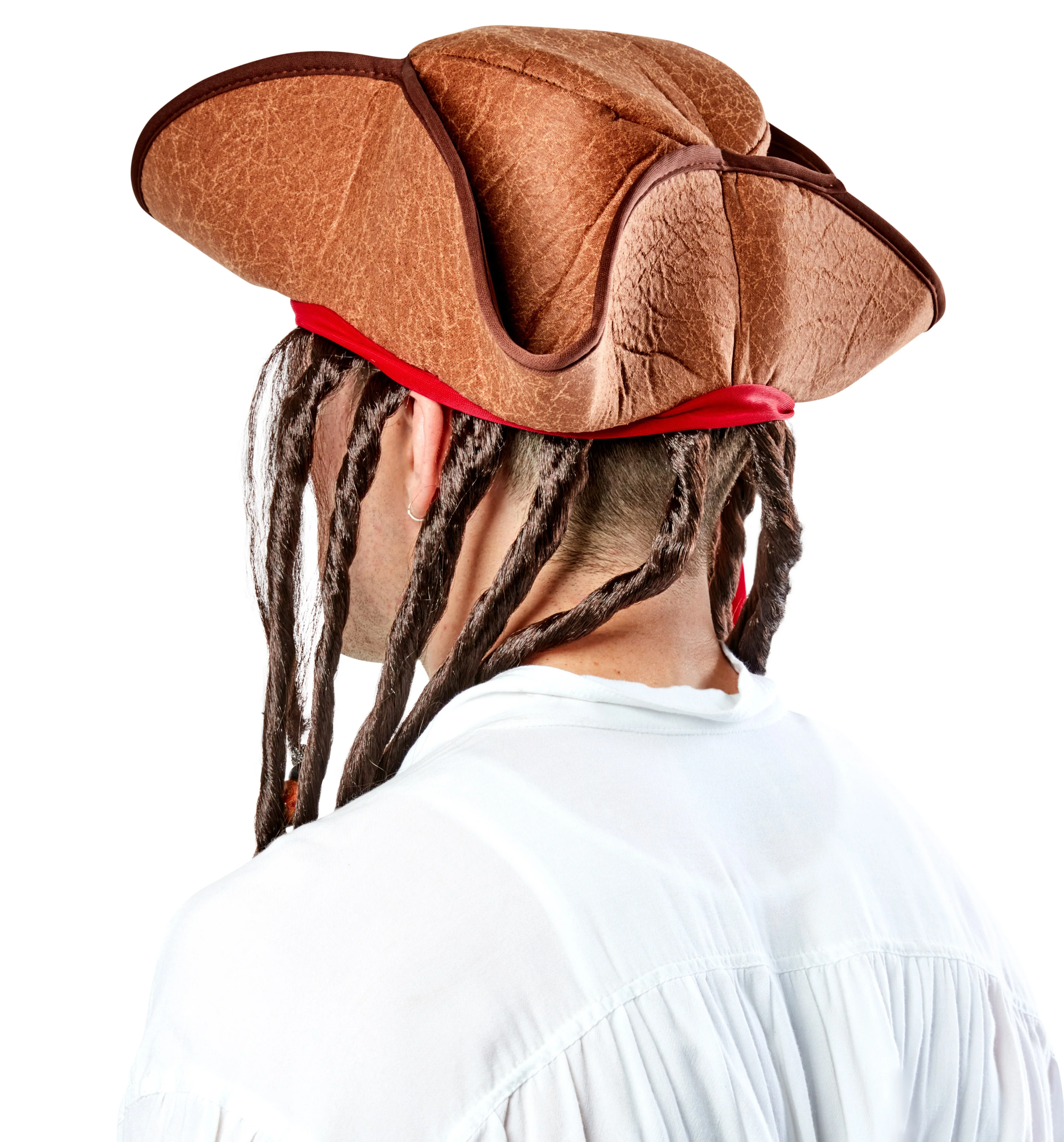 Pirate Hat with Dreads Costume Hat - Image 4