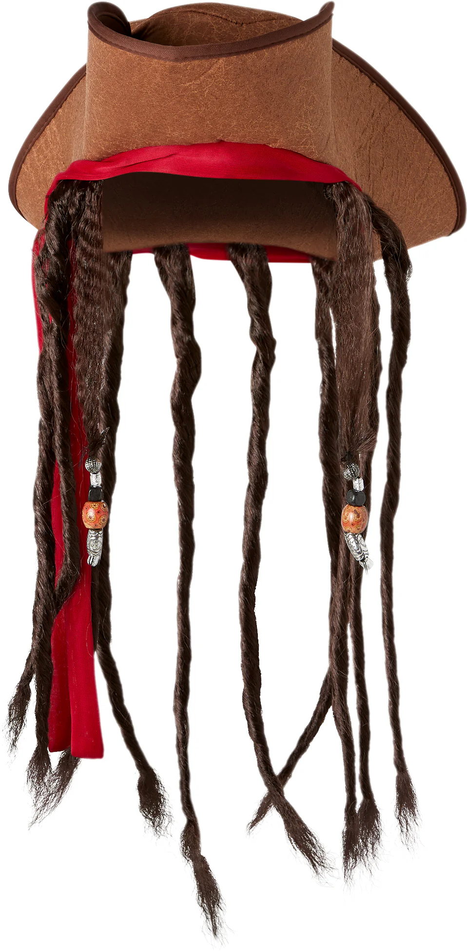 Pirate Hat with Dreads Costume Hat - Image 5