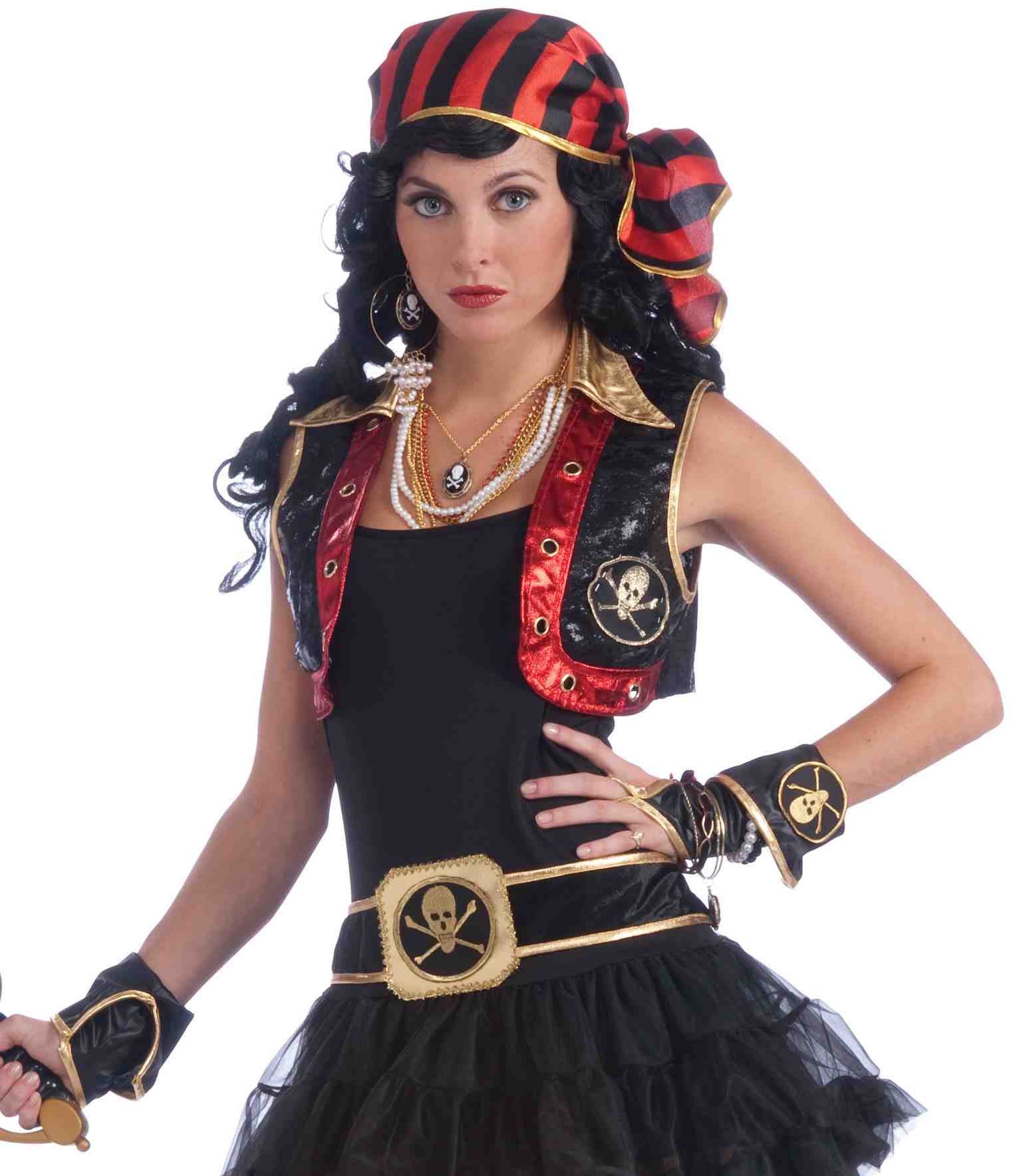Pirate Woman Crop Vest