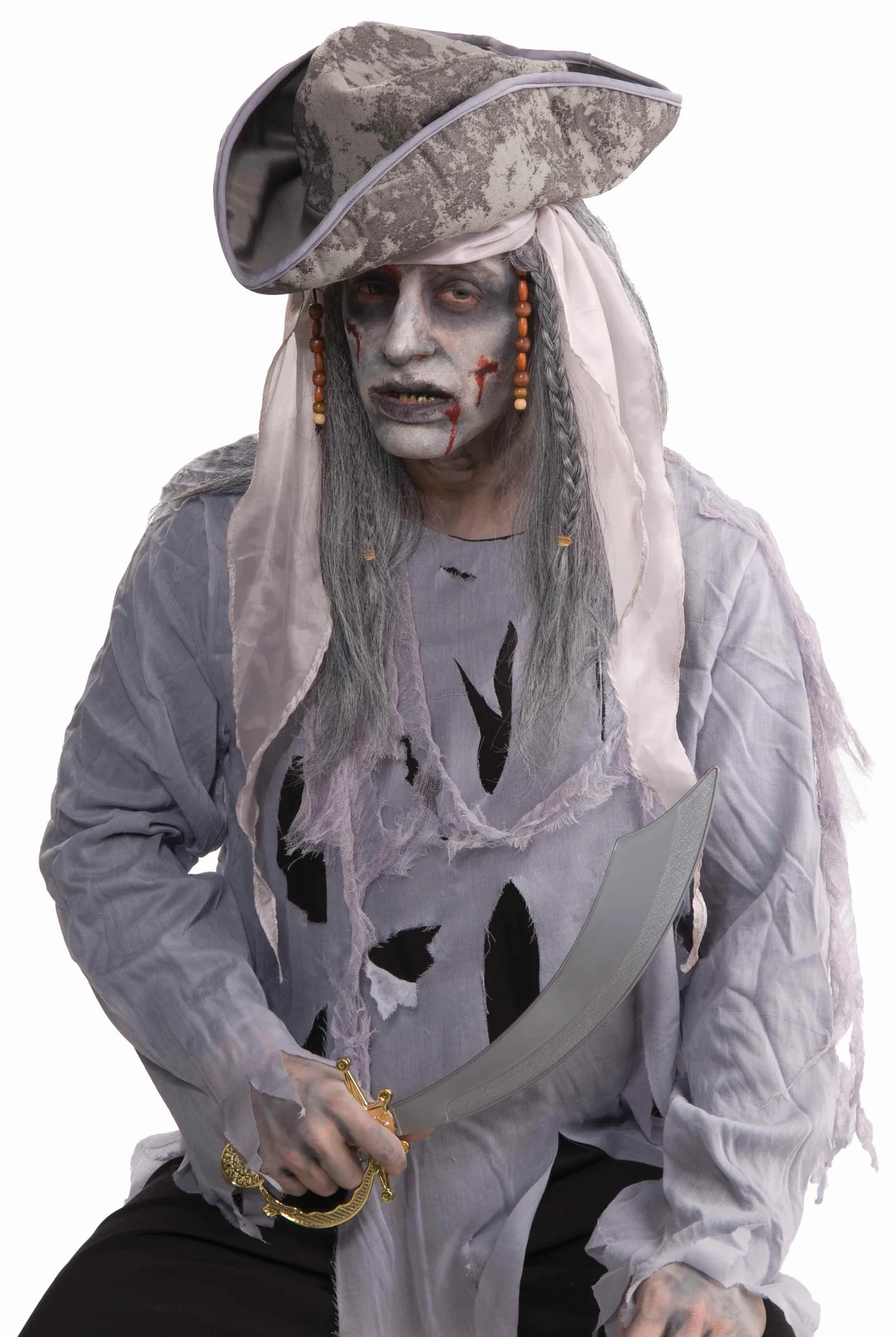Pirate Zombie Halloween Wig