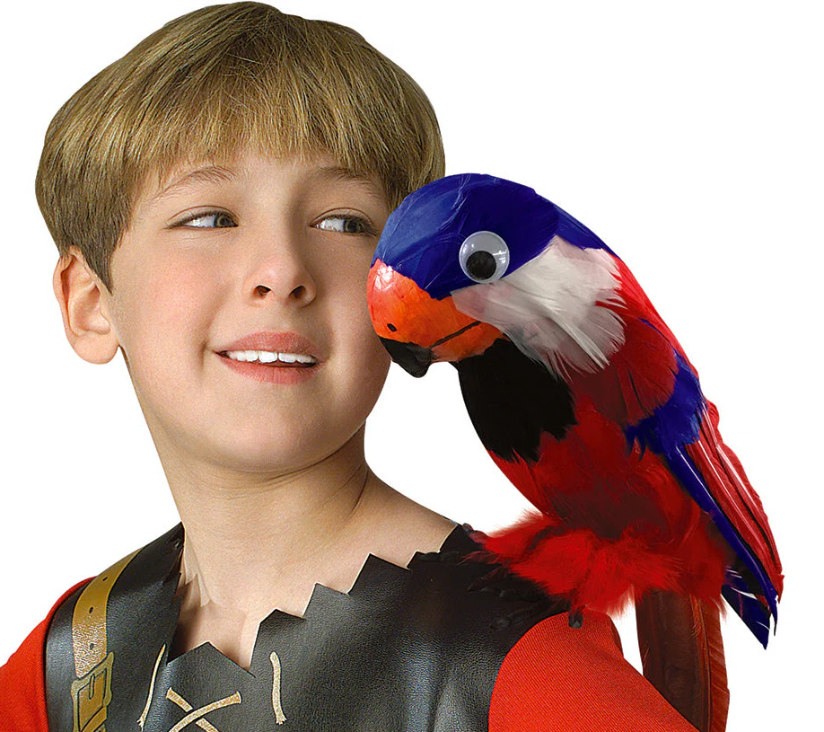 Pirate's Feathered Parrot Costume Prop