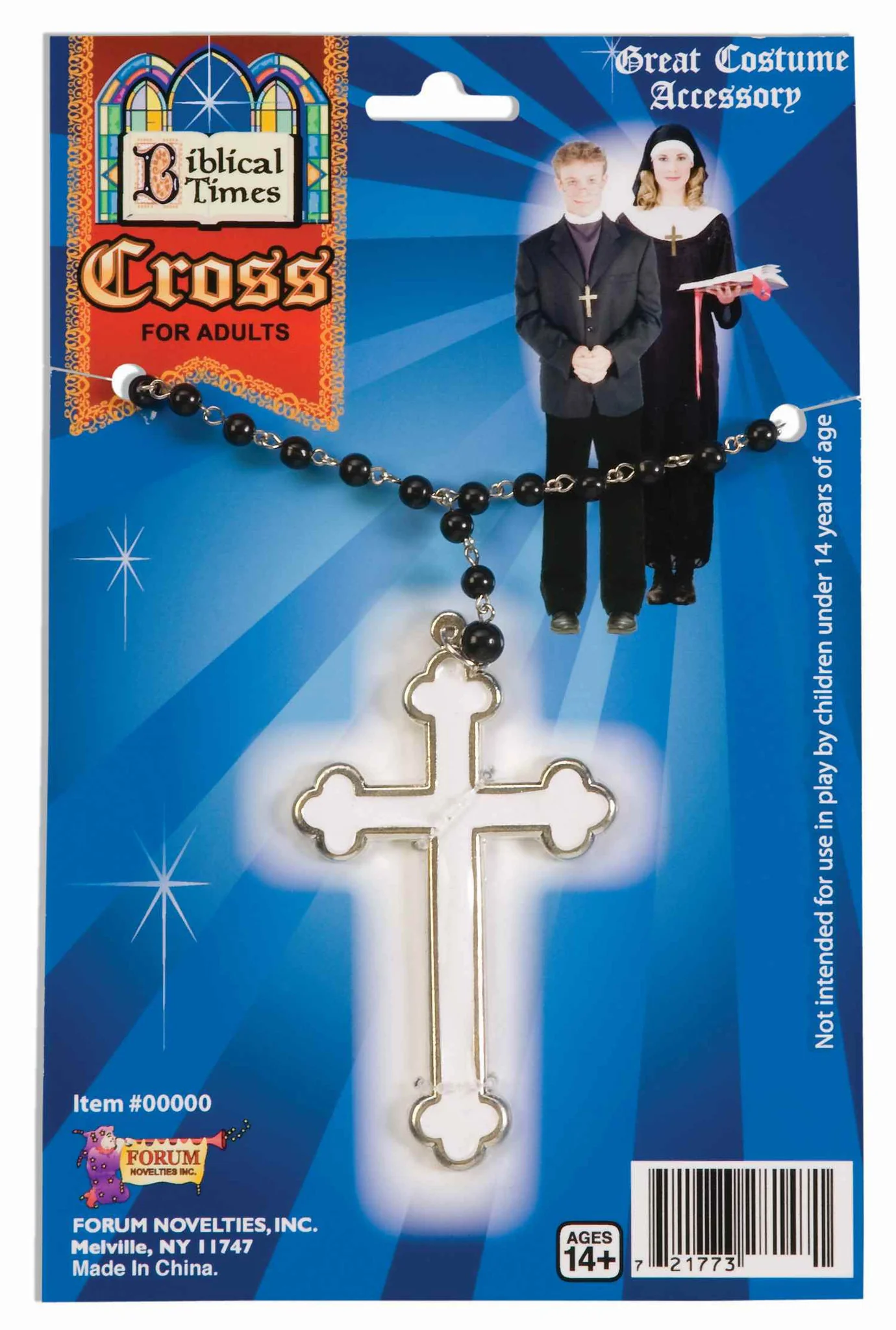 Pirest or Nun Costume Cross Necklace