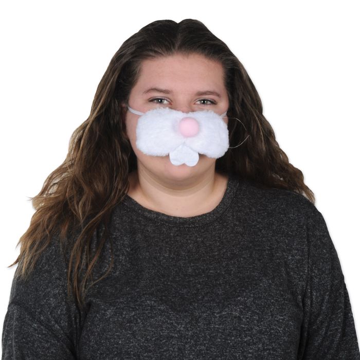 Plush Bunny Rabbit Nose Costume Accessory - Image 2