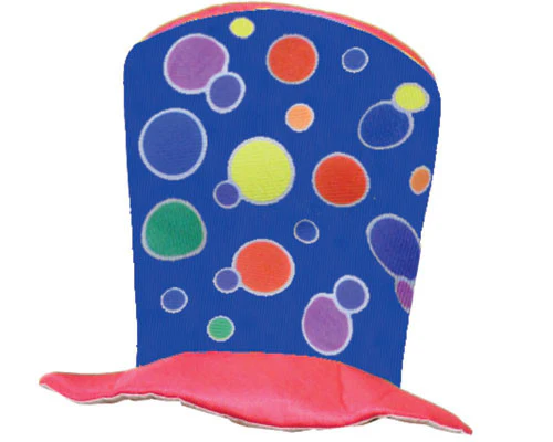 Polka Dot Circus Hat - Blue or Yellow