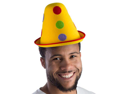 Polka Dotted Cone Hat