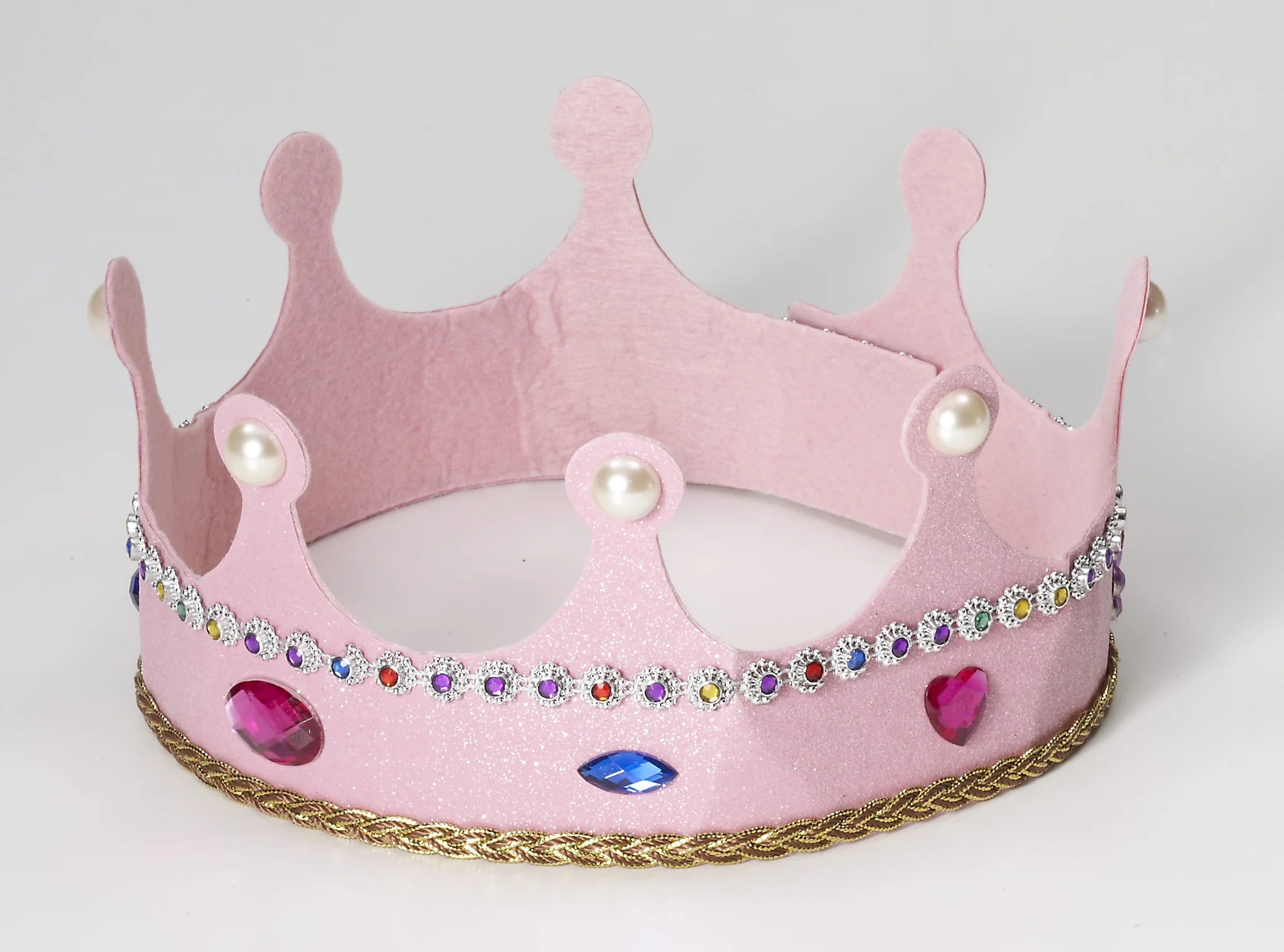 Princess Crown W/Pink Glitter