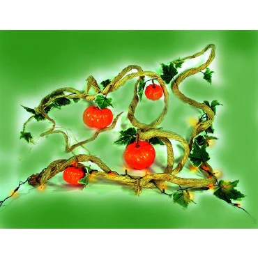 Pumpkin Vine with Lights