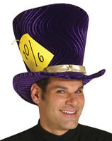 Purple Mad Hatter Top Hat