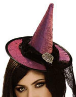Purple Mini Witch Hat