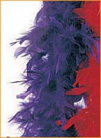 Purple Turkey Feather Boa