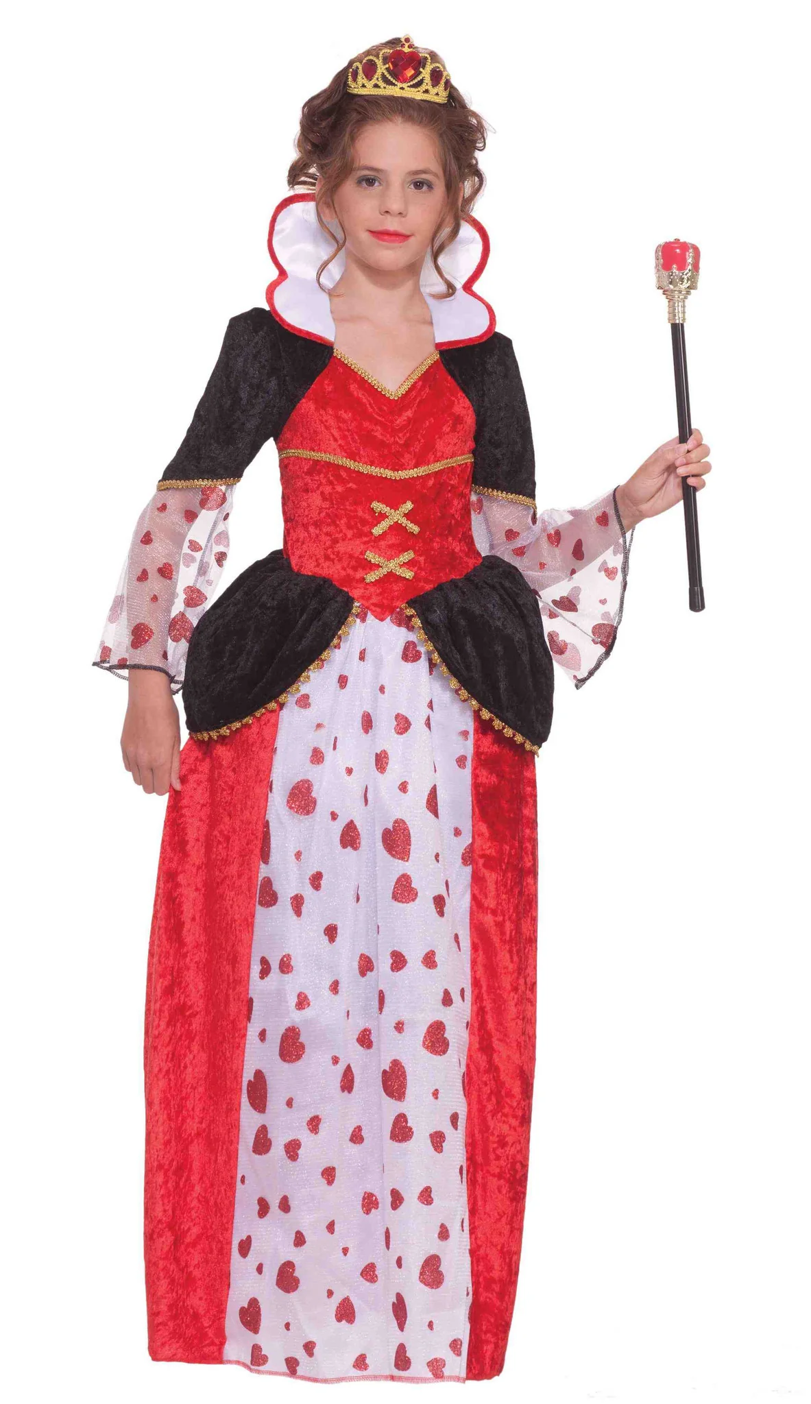 Queen of Hearts Designer Costume for Little Girls