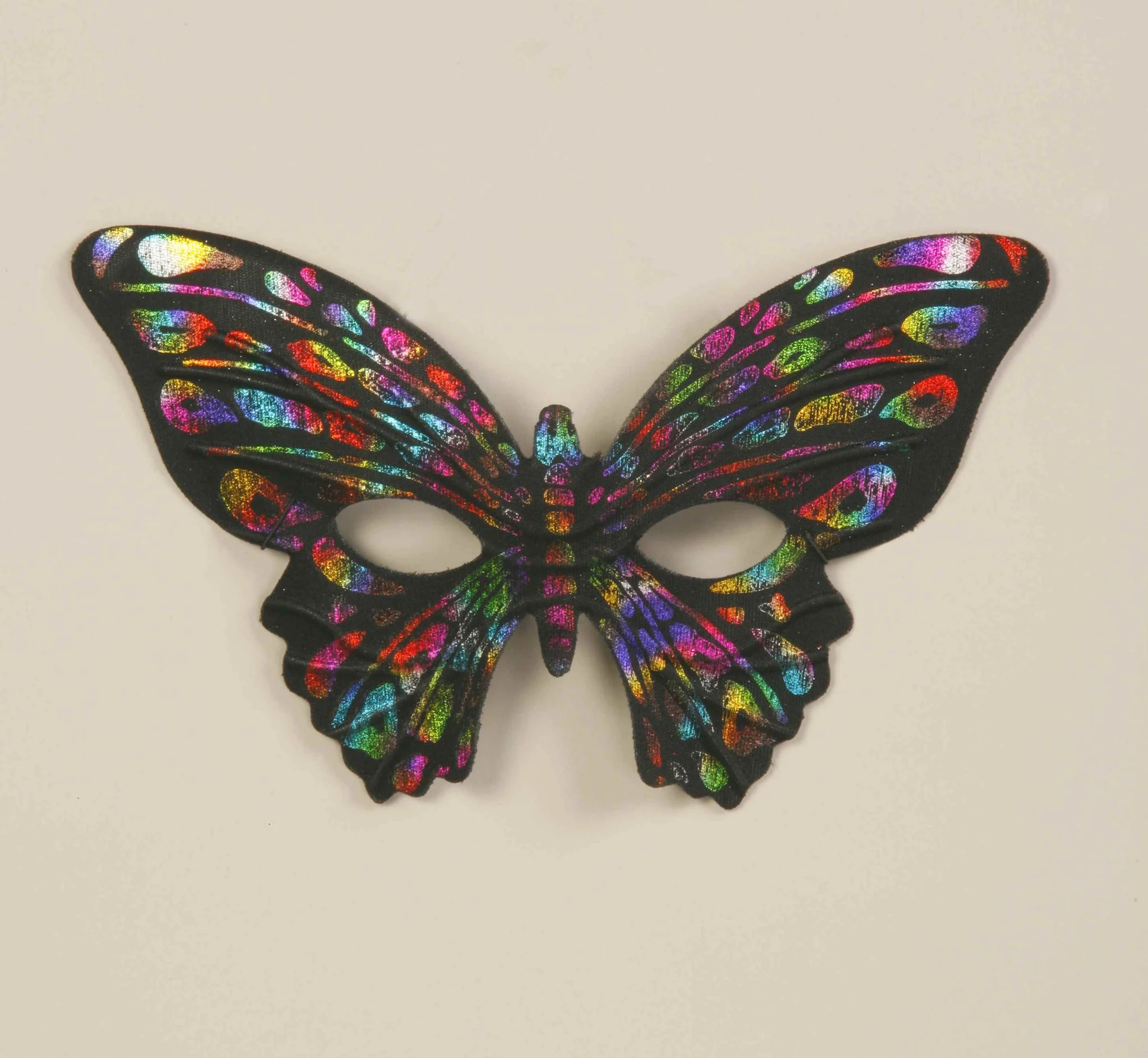 Rainbow Butterfly Glitter Costume Mask