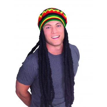 Rasta Wig with Cap - Image 2