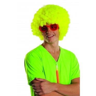 Rave Neon Afro Wig - Various Colors - Image 3