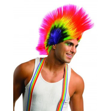 Rave Punk Mohawk Wig