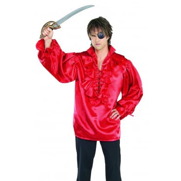 Red Mens Pirate Shirt