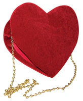 Red Velvet Heart Purse