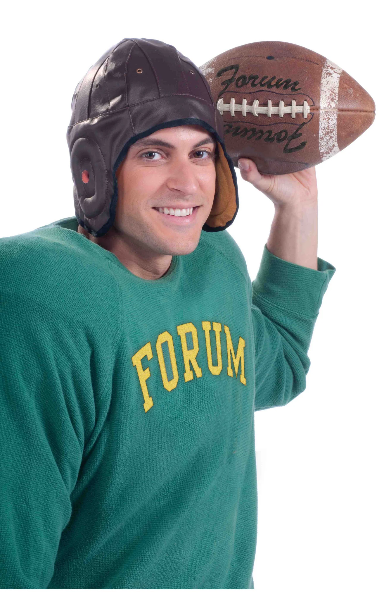 Retro Football Player Costume Helmet