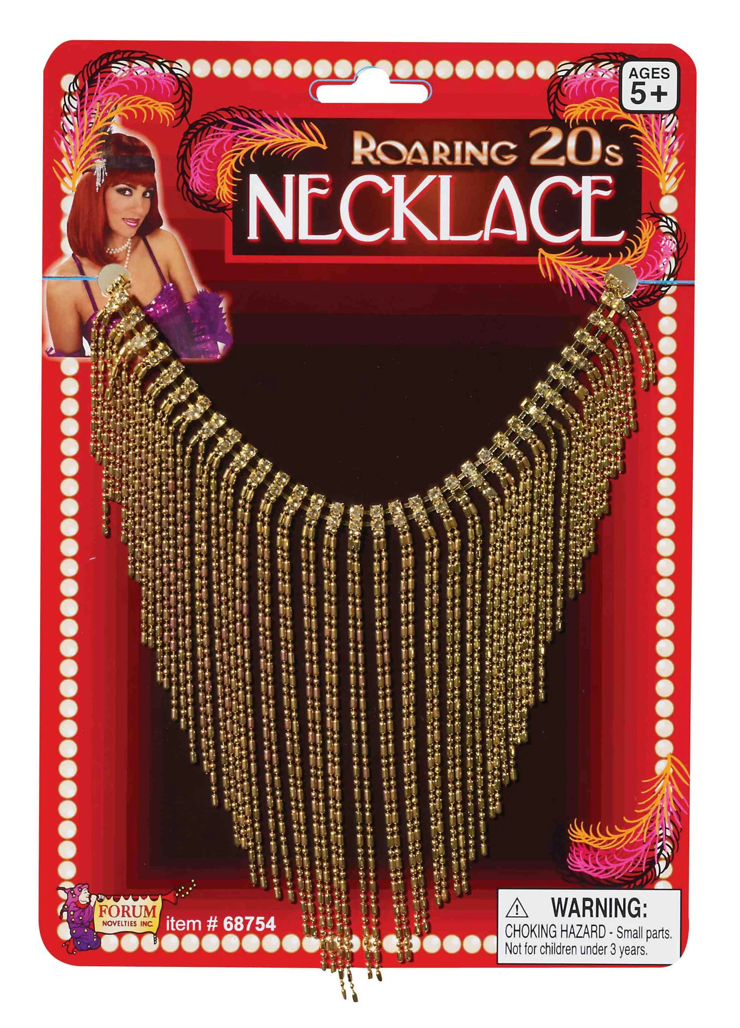 Rhine/Bead Dangl.Flapper Neck.