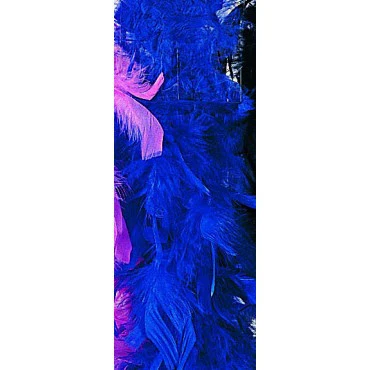 Royal Blue Turkey Feather Boa
