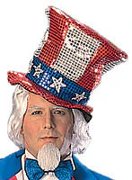 Sequin Uncle Sam Hat