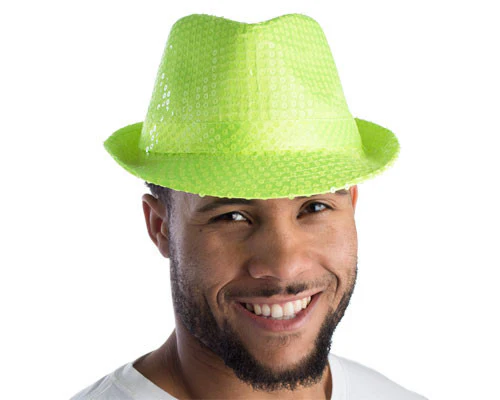 Sequined Fedora - Various Colors - Image 2