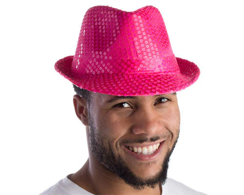 Sequined Fedora - Various Colors - Image 4