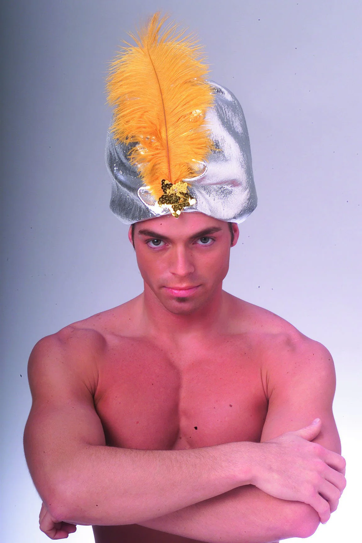Silver Lame Turban