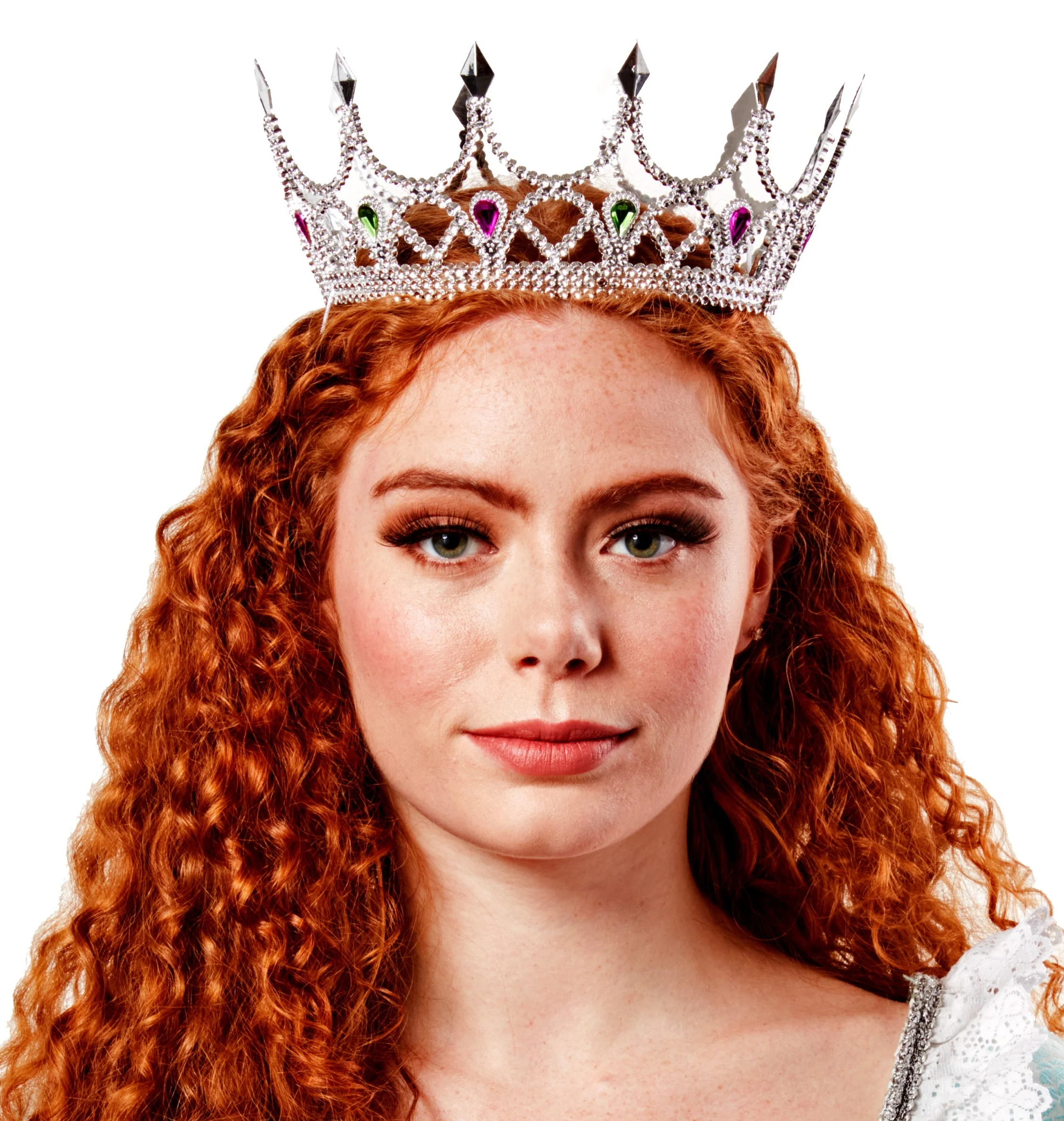 Silver Royal Queen Crown Costume Accessory - Image 2
