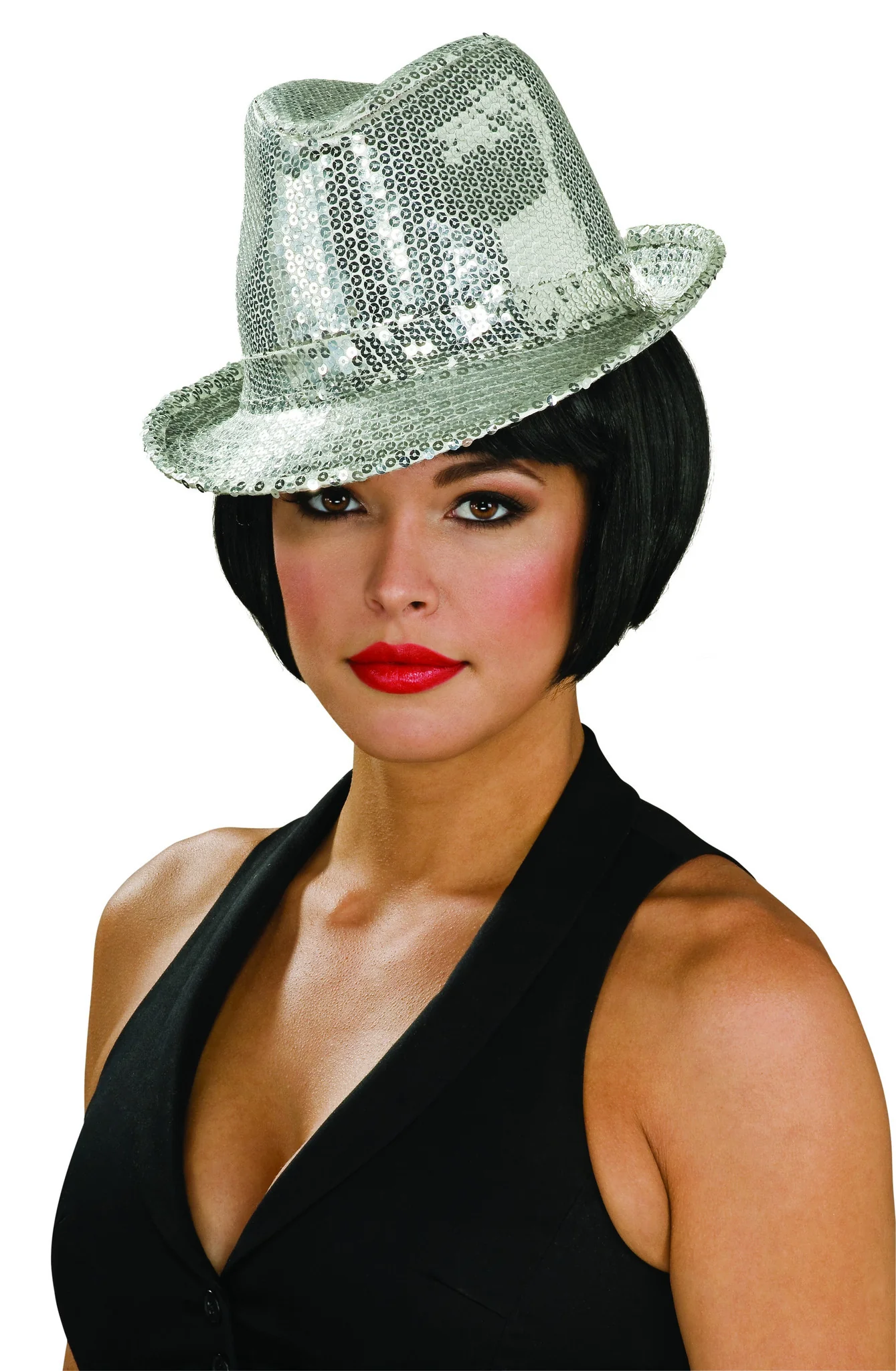 Silver Sequin Fedora