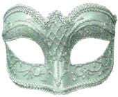 Silver Venetian Eyemask