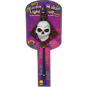 Skull Light Up Garden Stake