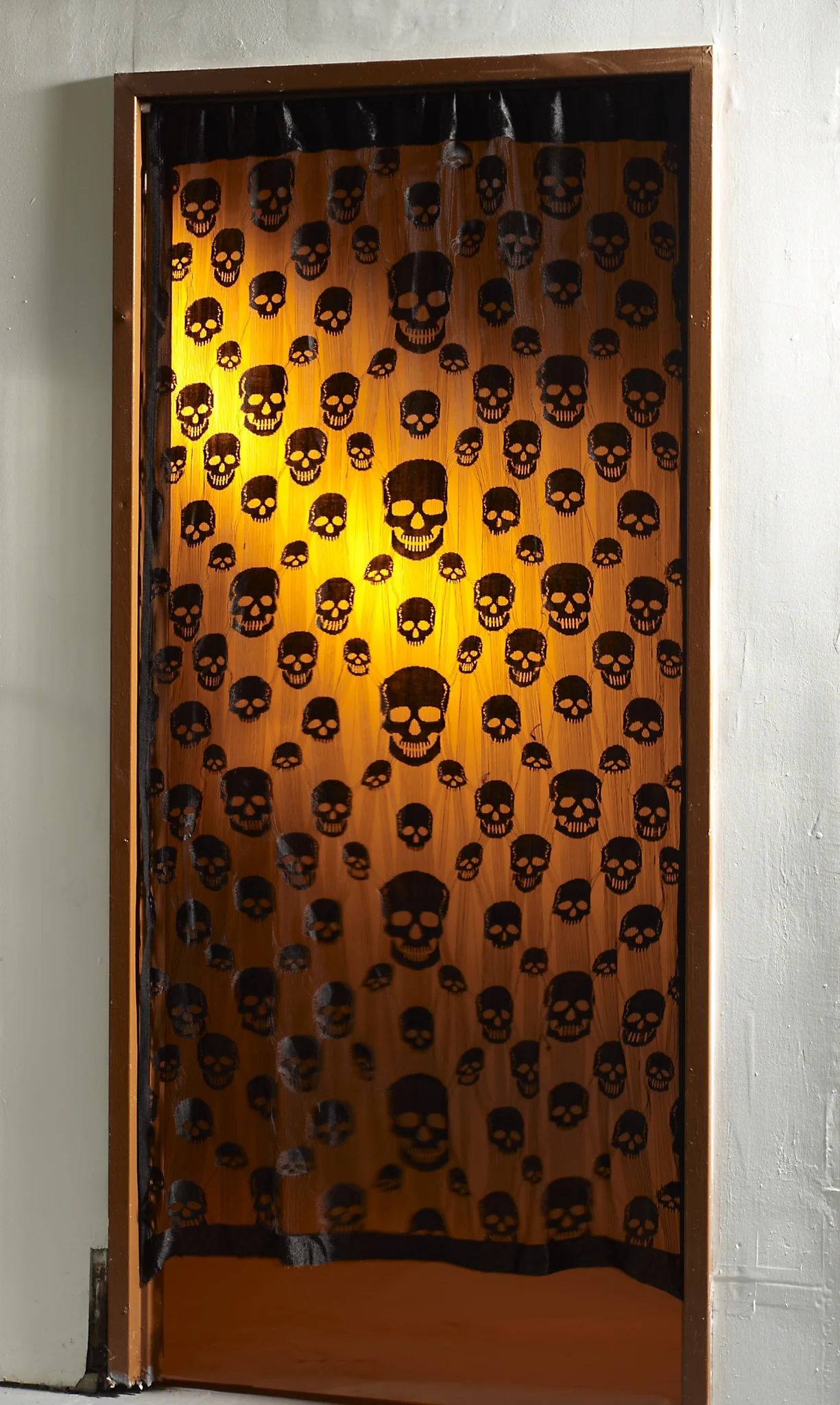 Skull Window Curtain-Lg & Sm