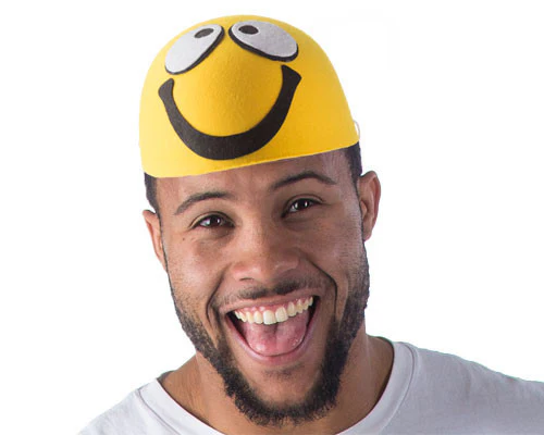 Smiley Face Emoji Hat