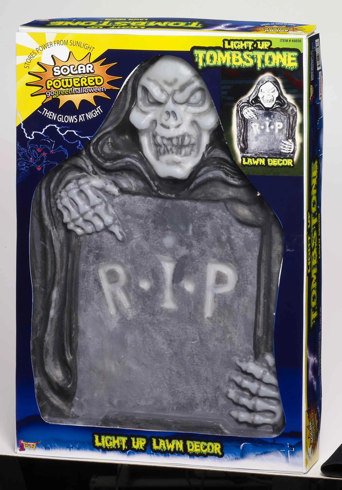 Solar Light Up Tombstone