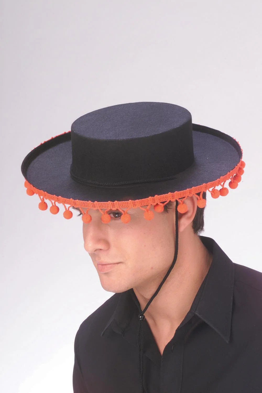 Spanish Hat with Pom Poms