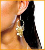 Spartan Queen Coin Earrings