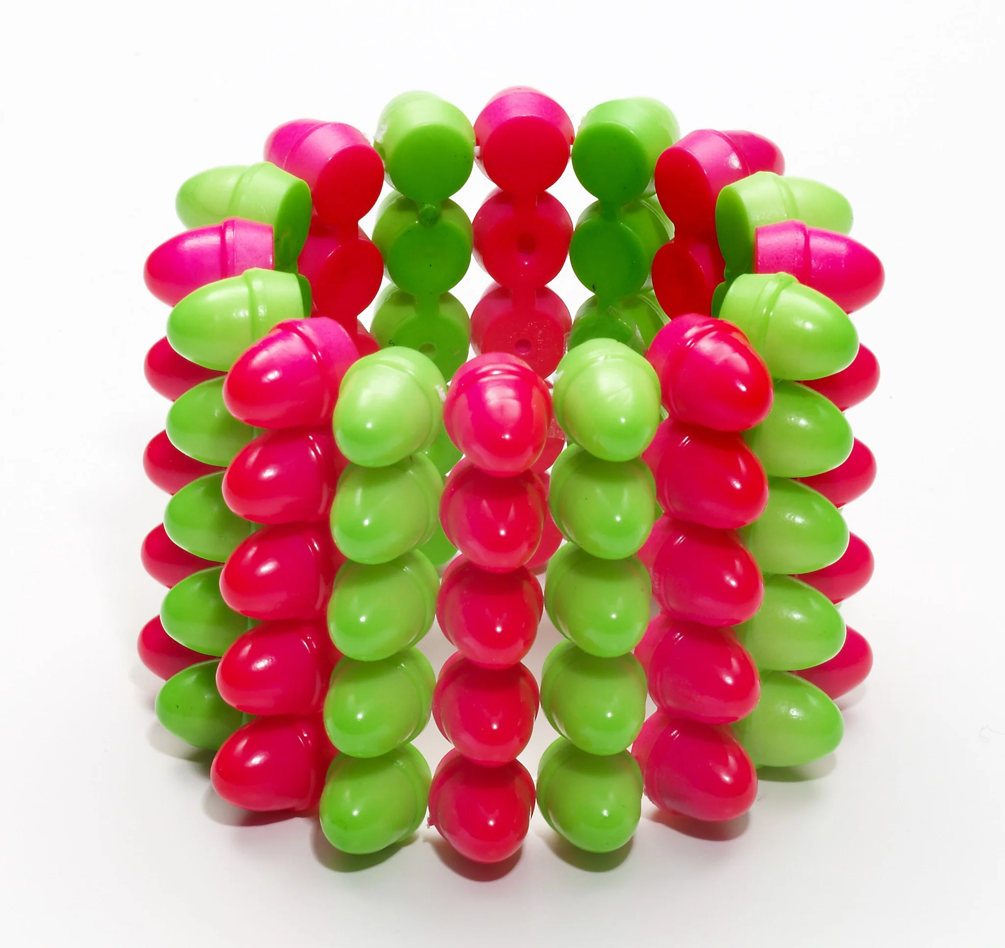 Spike Bracelet (Green/Pink)